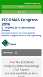 Mobile Screenshot of eccomas2016.org