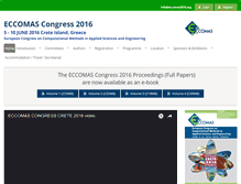 Tablet Screenshot of eccomas2016.org